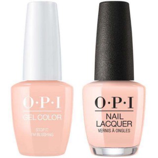 OPI GelColor And Nail Lacquer, T74, Stop It I’m Blushing, 0.5oz 